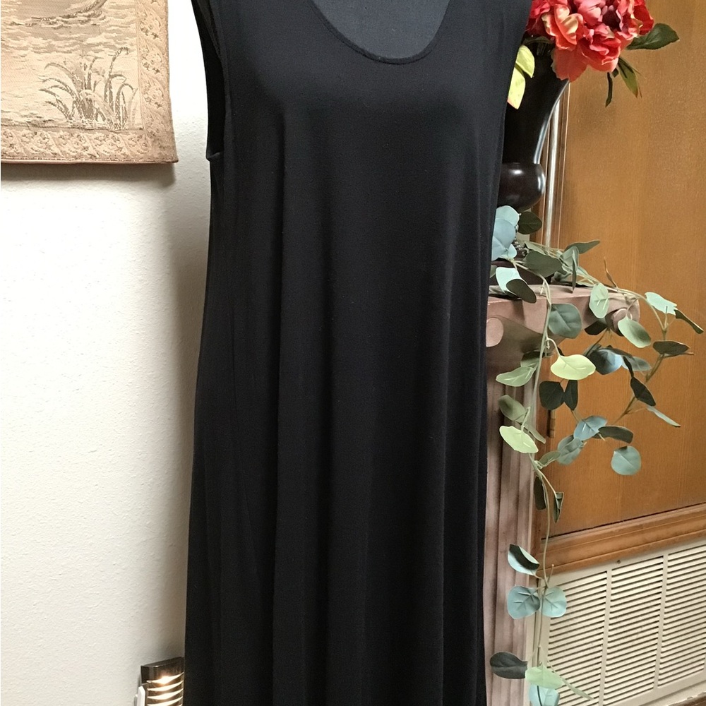 Eileen Fisher Black Maxi Dress - Picture 3 of 12